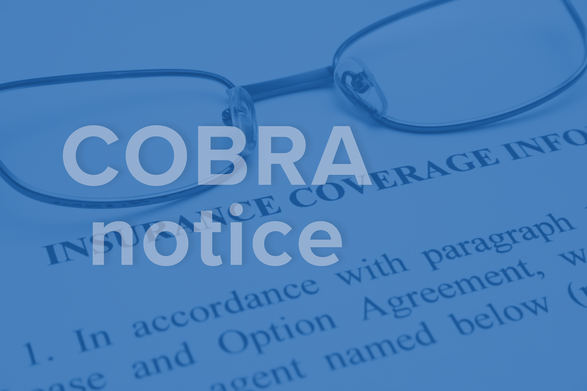 New Model COBRA Notice Released - MyHRConcierge