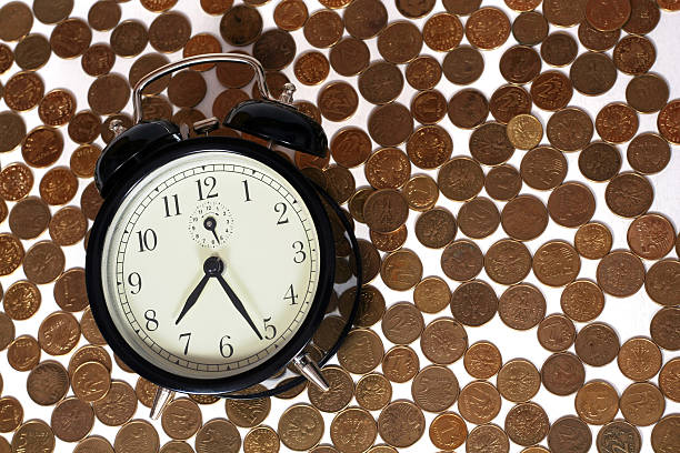 Clock with Pennies